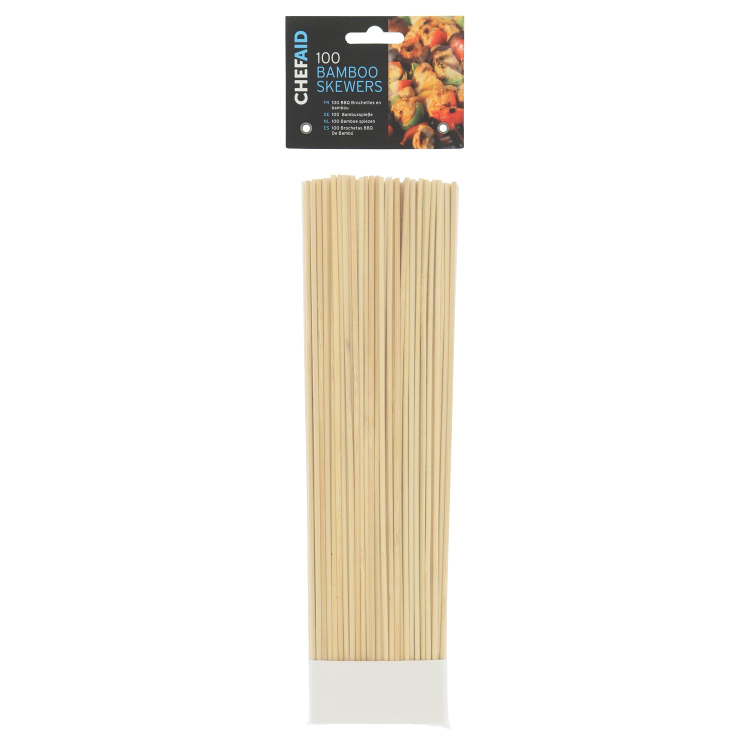 Chef Aid 30cm Bamboo Skewers, Pack of 100