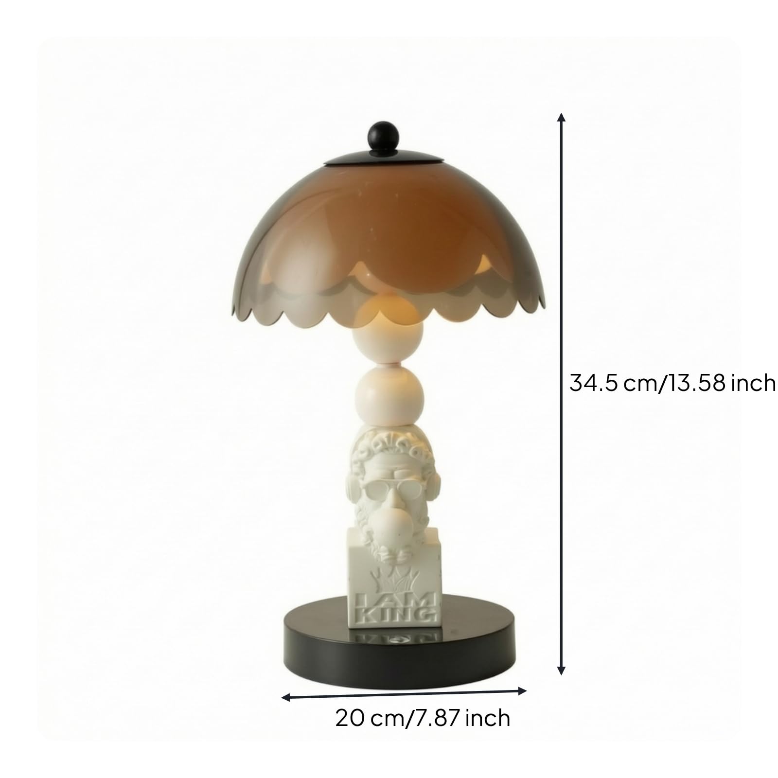 Lampada da Comodino con Base Scultorea a Cuore Paralume a Tamburo con Controllo Tattile per Camera da Letto Soggiorno Arredamento Moderno, Argento