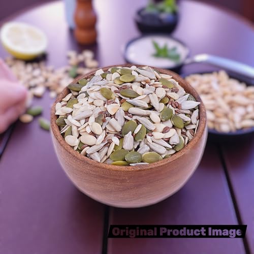 Image of Crispique Premium 5-in-1 Seed Mix 1 Kg | Pumpkin, Sunflower, Flax, Watermelon & Cucumber Seeds | Raw, Nutritious & Healthy Snacks