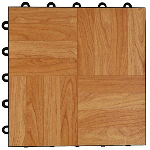 Greatmats Max Tile Laminate Wood Grain Floor Mats Interlocking Mat Tile Flooring Wood