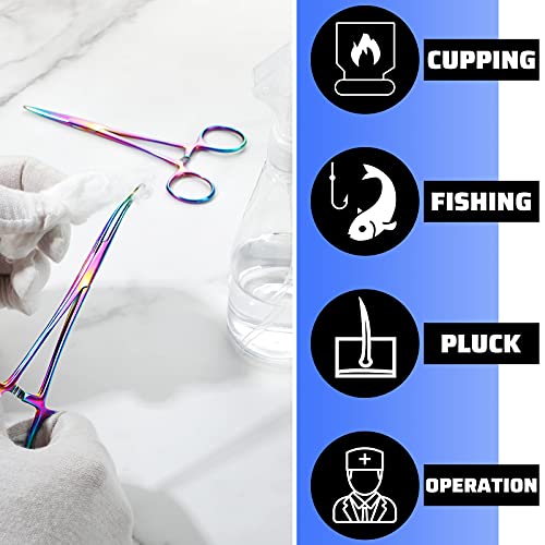 bbto hemostat curved and straight hemostat forceps piercing pliers forceps stainless steel straight and curved pliers fishing tweezercolorful2 pcs