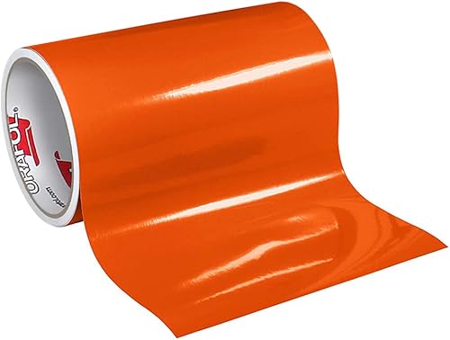 Rollo de vinilo naranja brillante ORACAL 651 de 12 pulgadas x 10 pies para cortadores de manualidades y cortadores de letreros de vinilo