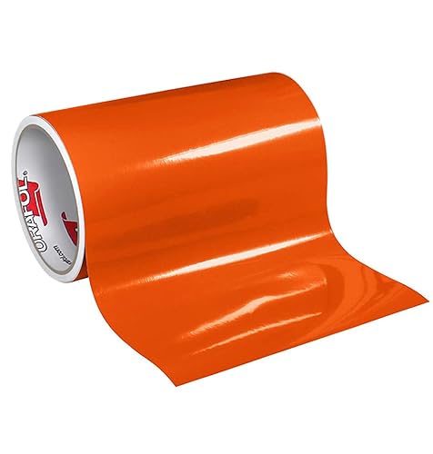 Rollo de vinilo naranja brillante ORACAL 651 de 12 pulgadas x 10 pies para cortadores de manualidades y cortadores de letreros de vinilo