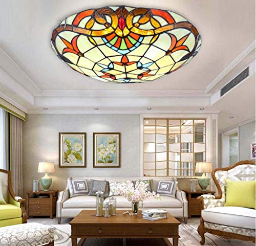 Lampes de plafond à LED baroques de fabrication soignée pour maison raffinée