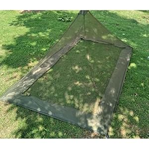Campingbeddengoed Patio, Klamboe En Insectenwerende Netgordijnen, Muskietennet Met Draagtas, Compact En Lichtgewicht, Geschikt Voor Slaapzakken, Bed, Tent (Enkel)(Green)