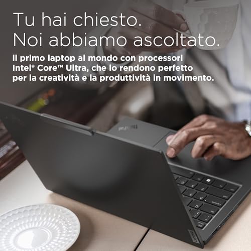 Lenovo - Notebook 14 Pollici ThinkPad X1 Carbon Gen 12, PC Portatile Professionale Windows 11 Pro, Intel Core Ultra 7 155U, RAM 16GB LPDDR5X-6400, 512GB SSD NVMe - Laptop Grafica Intel, Audio Dolby - Immagine 2