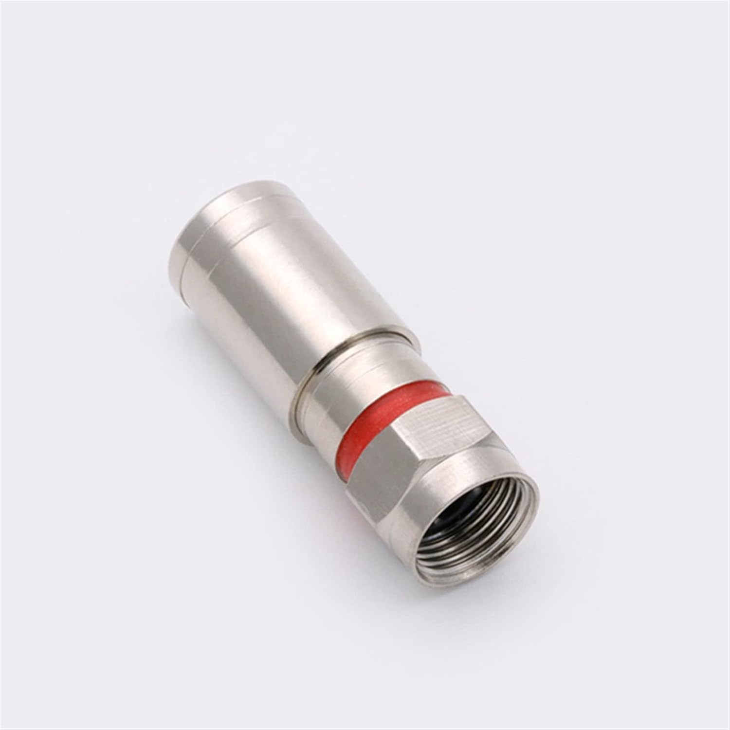 RG6 Compression Connector F Pressure Connector RF F Coaxial Adapter 10Pcs