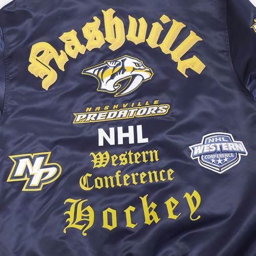 Image of Pro Standard Mens NHL Old English Satin Jacket