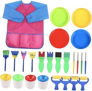 LALADEFIEE 1 Juego De Pinceles De Esponja Para Pintar Pinceles De Esponja Para Pintar Estampadores De Pintura Herramienta De Pintura Para Dibujar Pinceles De Esponja Para Niños Pequeños