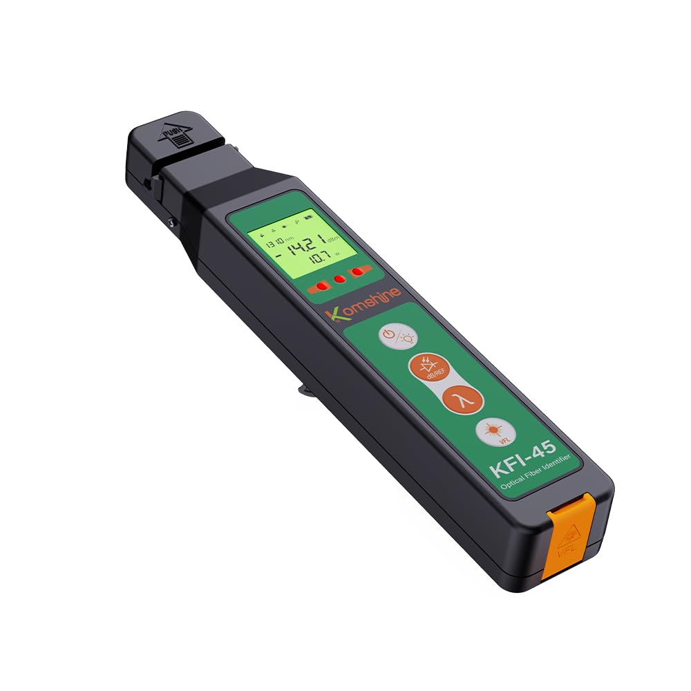 Komshine KFI-45 con 10 MW VFL fibra ottica Trafic Identificatore + funzione misuratore di potenza + luce LED tutto in uno identificatore