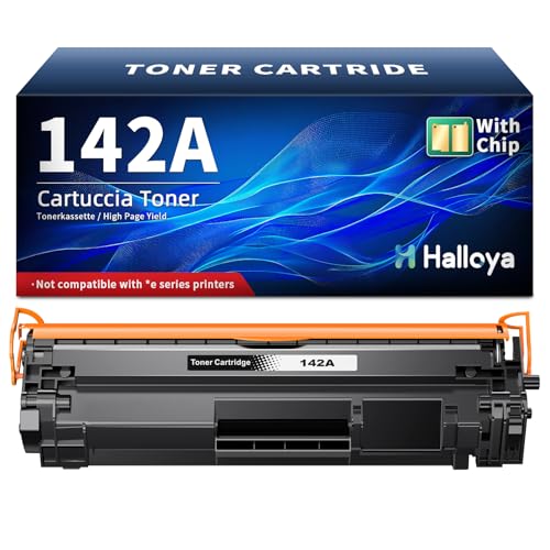 Halloya 142A Toner kompatibel mit HP 142A 142X W1420A W1420X mit Chip Kompatible für HP LaserJet MFP M140w Toner für LaserJet MFP M140 M110 M110w M139 M139w (1 Schwarz)