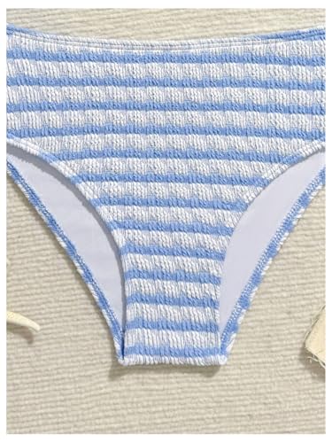 Image of RoseSeek Girl's 2 Piece Padded Bathing Suit Wireless Starfish Swimsuit Spaghetti Strap Vacation Beachwear Set