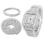 Platinum Watch & 2 Chains
