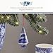 Spode Blue Italian Tree - Holiday Porcelain Decoration Featuring Contemporary Design - Christmas Ornament for Tree, Wreath, Festive Home Display - Great for Gifting & Décor
