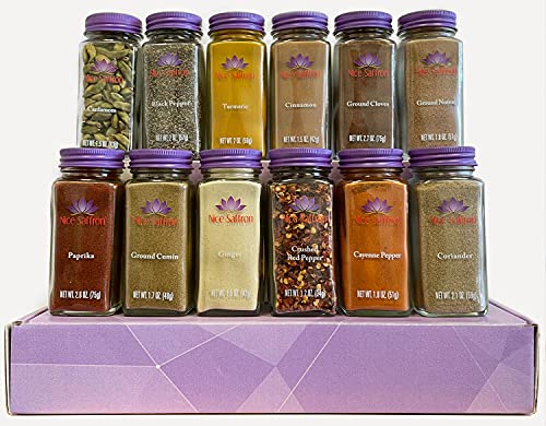 12 Pack Moroccan Culinary Chef's Spice Seasoning Set Collection