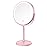 Lighted Makeup Mirror, 3000 mAh Rechargeable Double Sided Magnifying Vanity Mirror with 3 Colors, 1x/10x, 360 Rotation , Brightness Adjustable Magnification Cosmetic Light up Mirror, Women Gift