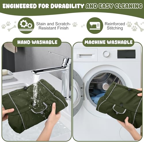 HezzLuv Wasserdicht Hundejacke, Reflektierend Winddicht Hundemantel, Warme Wintermantel mit Weichem Fleecefutter für Kleine bis Große Hunde Haustier Outdoor Camping und Wandern bei Kaltes Wetter