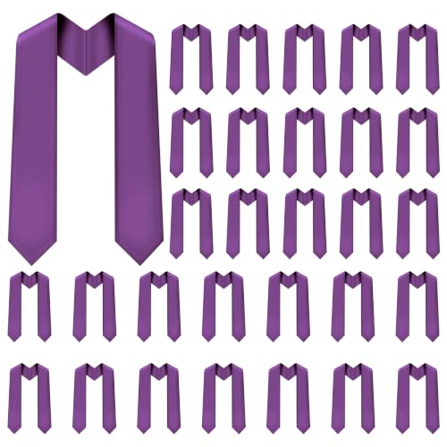 Image of Plain Graduation Stole Sash 60 Inch Unisex Adults Solid