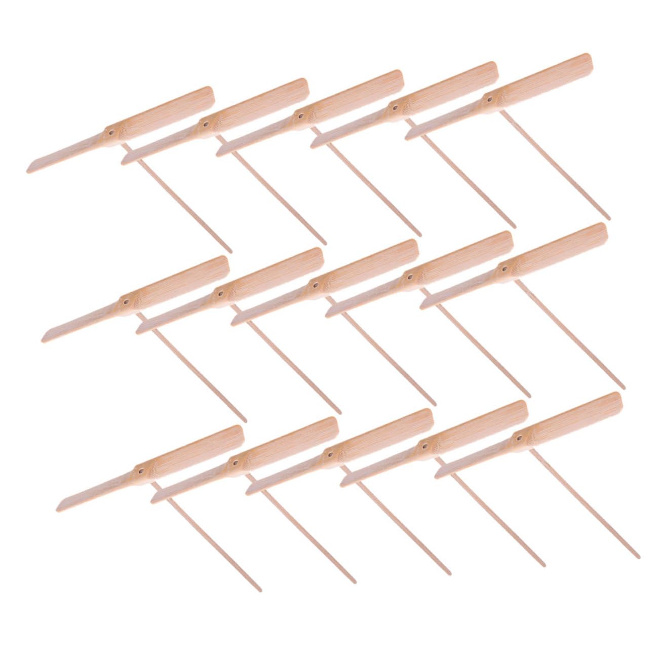 Gogogmee 15pcs Wooden Dragonfly Flying Toy Realistic for Boys and Girls and Adults