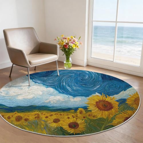 Tapis rond antidérapant pour sécuriser et décorer le sol de la cuisine
