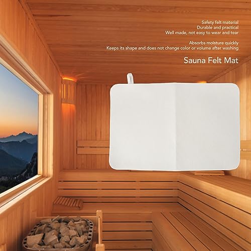 Sauna Felt Mat Water Absorption Soft Comfortable Sauna Cushion for Bathroom with a small Avoid heat