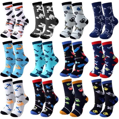 ShinyMatch 12PCS Funny Lifting Socks