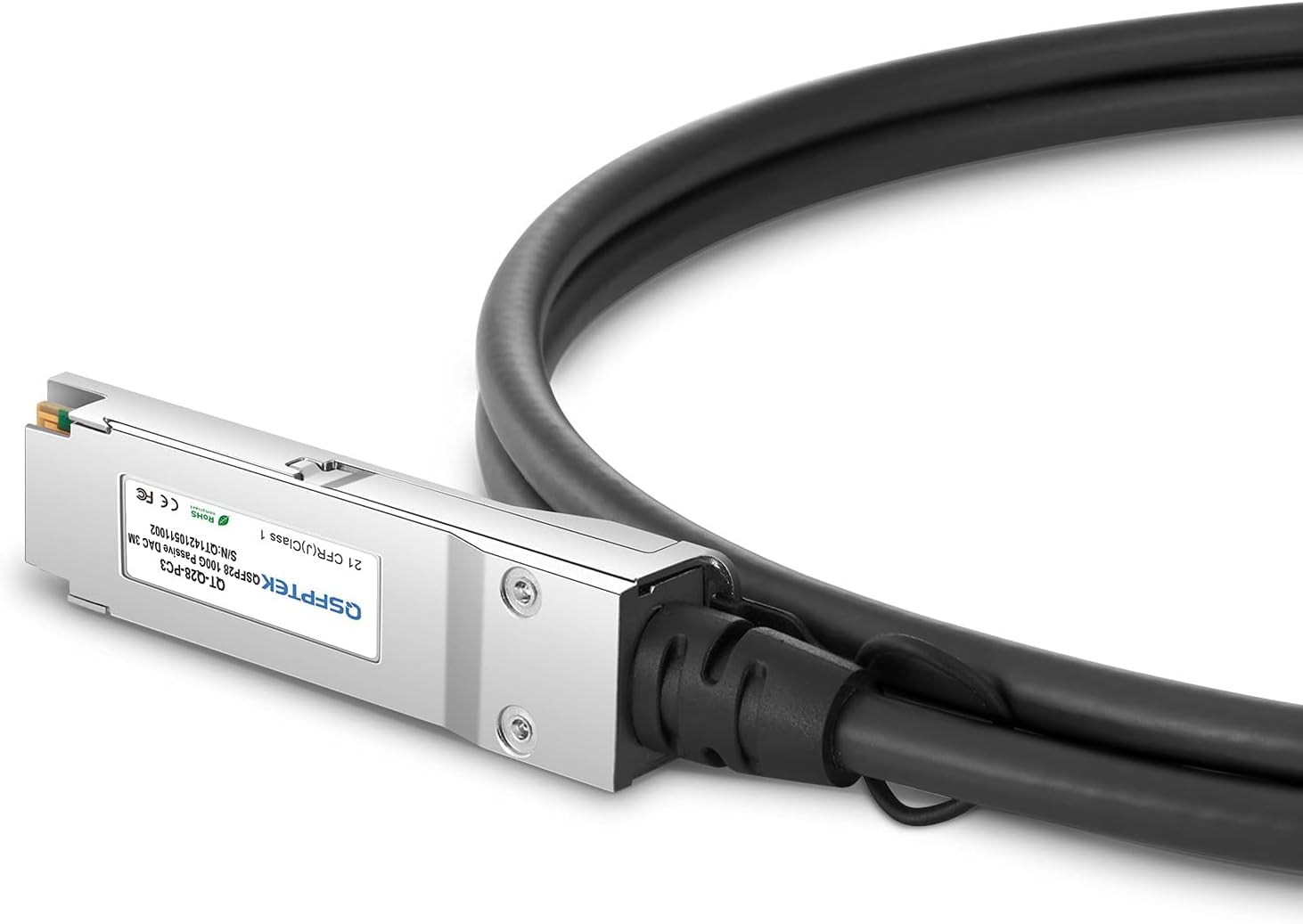 QSFPTEK 100G QSFP28 DAC 3m cavo passivo diretto rame cavo twinax compatibile Cisco QSFP-100G-CU3M
