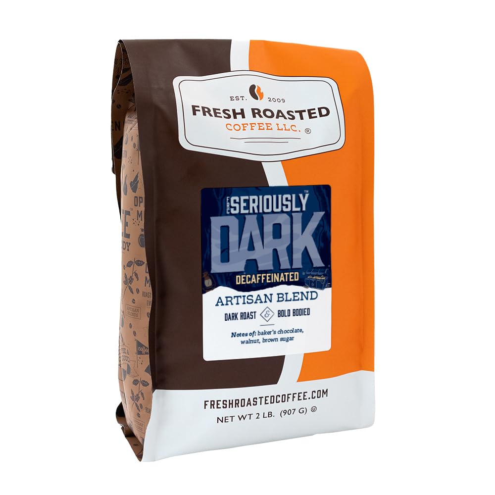 Fresh Roasted Coffee Seriously Dark Decaf Artisan Blend