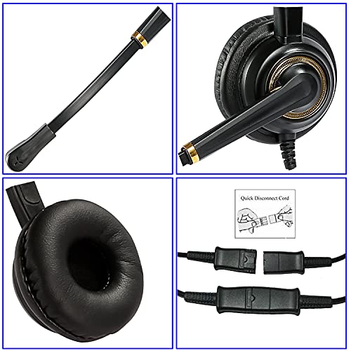 Casque RJ9 pour telephone ecouteurs duo espace de coworking