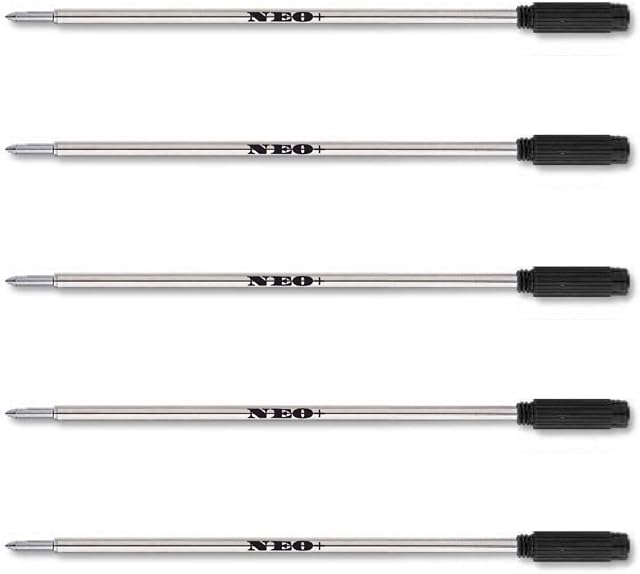 Quality Ballpoint Pen Refills, Compatible with Cross Pen, 8513 (5 x BLACK INK)