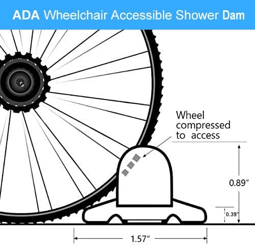 Miniatura 2 de Duzzy Presa de agua plegable de 39 pulgadas, ideal para sillas de ruedas, apta para accesibilidad ADA para discapacitados