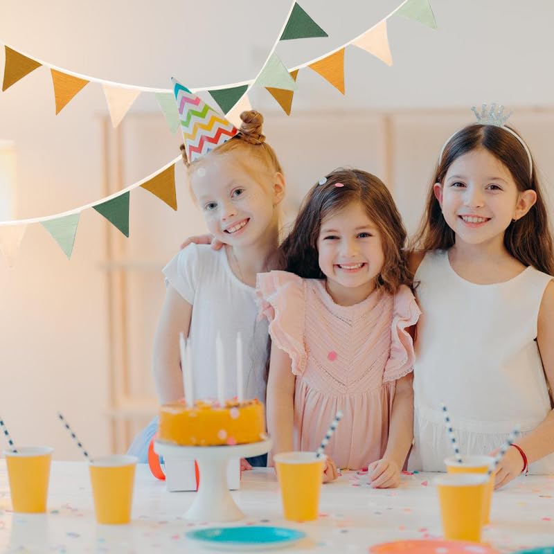 Guirlande De Fanions à Franges En Mousseline De Coton Pour Chambre D'enfant - 2,6 M