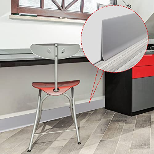 Lsgcq Flexible Baseboard Molding Trim 4 Inch X 20 Feet Self-Adhesive Vinyl Wall Base Peel And Stick Cove Base Rubber Wall Base Moulding Trim (Gray) #TOP1