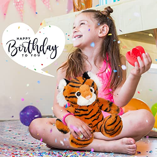 Cozyworld 13" Heartbeat Tiger Recordable Stuffed Animals Voice Sweet Messages Recorder Soft Plush Toy Playback Your Words Birthday Gifts For Toddler Kids #TOP1