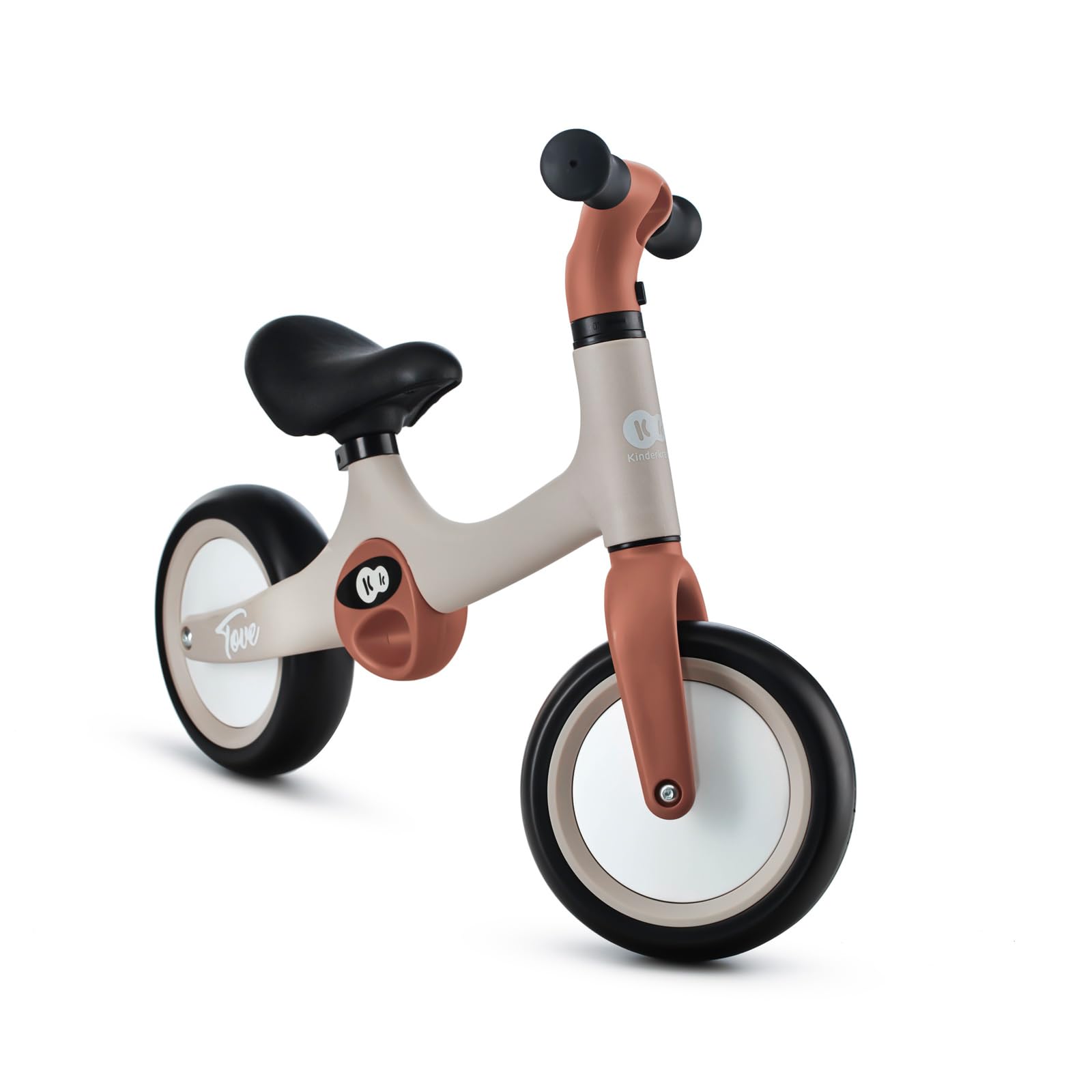 kk Kinderkraft TOVE Bicicletta bambini da 1,5 anni, Bici senza pedali, Design sportivo, Regolazione della sella, Bloccasterzo, Montaggio facile, Struttura leggera - 2 kg, Beige