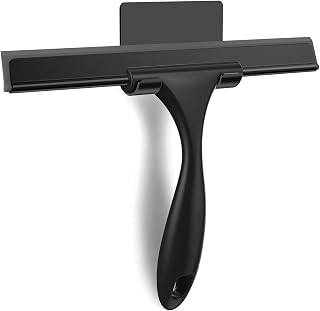 SetSail 10-Inch Stainless Steel Shower Squeegee for Glass Doors, Windows, Mirrors - Streak-Free Silicone Blade, Rust-Proof Frame