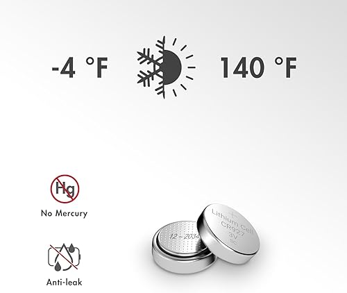 Miniatura 6 de Tenergy Batería de botón de litio CR927 de 3 V, para relojes, sensores de temperatura, botellas de agua inteligentes, controles remotos, paquete de 5