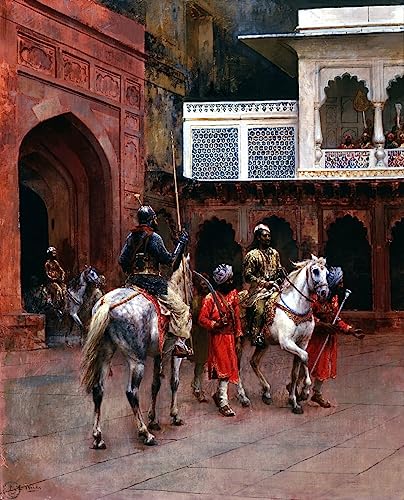 Affiche toile Agra Edwin Lord Weeks pour décoration mural de salon 60x90