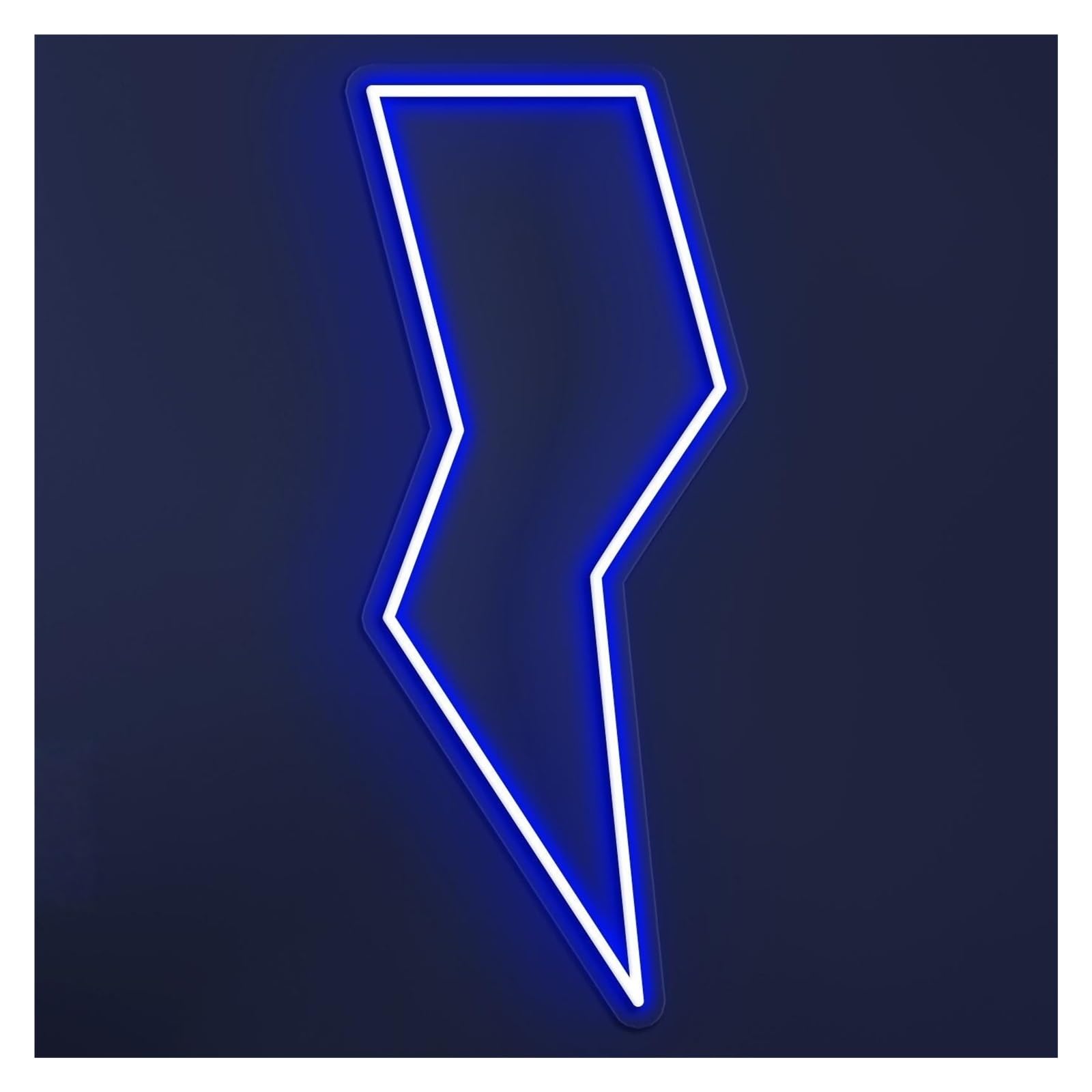 Rongch Blue Hanging Art Signs Lightning Neon Sign Handmade, Suitable For Game Room Decor With Brightness Adjustable 30Cm(Blue)