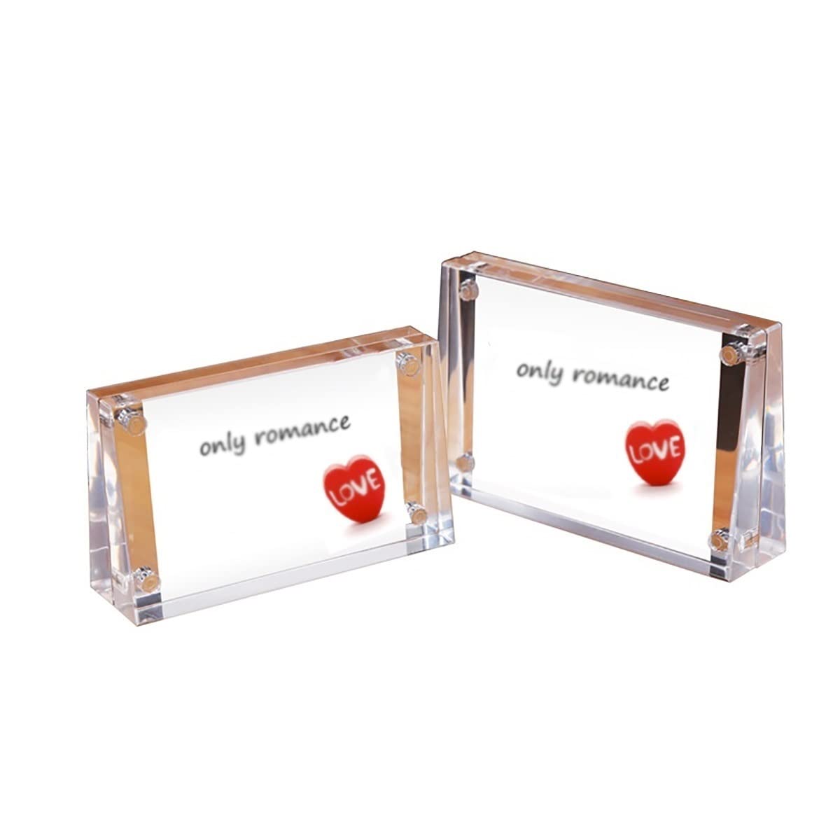 4 soportes magnéticos de acrílico transparente para tarjetas de mesa, menú, suministros de boda y fiesta, 80 x 45 mm, soporte de exhibición de letreros de alimentos