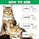 QLIGES Zecken-Flohband Katze, Flohhalsband für Katzen 4Pcs, 24 Monate lang wirksamer Schutz, Schutz vor Hautallergien, weich und bequem, verstellbar, wasserdicht, für alle Katzen geeignet