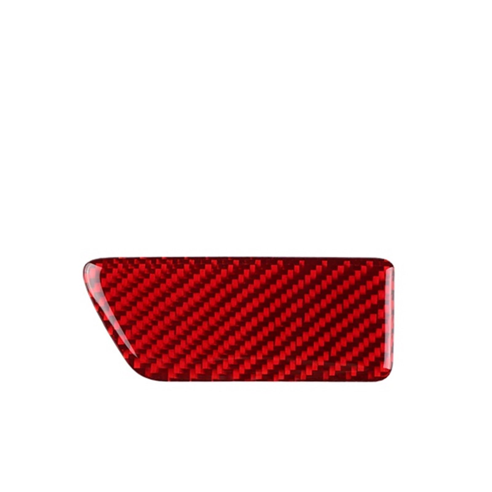 Car Trim Interior for Seat for Leon MK3 2013-2020 LHD RHD Car Front Passenger Box Switch Soft Carbon Fiber Sticker Interior Mouldings(RHD Red)