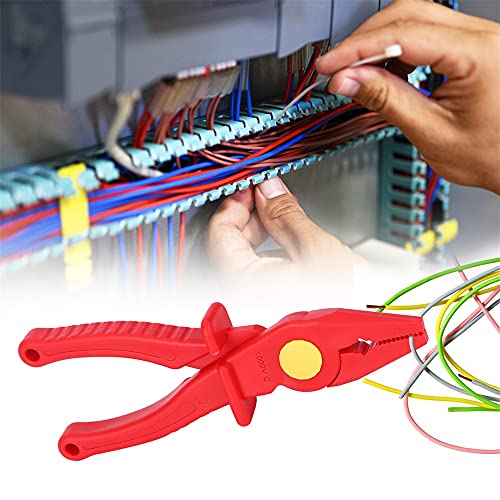 8 inch Insulation Pliers 1000V Resistant High Pressure Plastic Flat Nose Pliers Hand Tools - Image 4