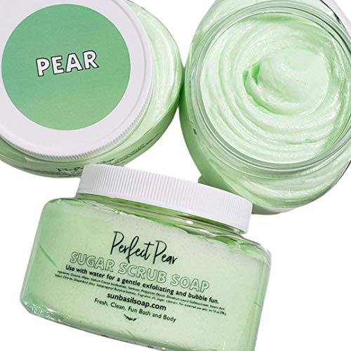 Fall Gifts. Perfect Pear Whipped Sugar Scrub. Handmade Soap. Body Polish #TOP2