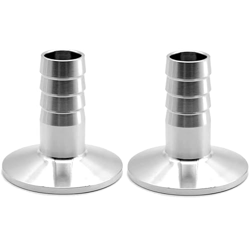 Miniatura 6 de Beduan - Adaptador de rosca de 1.5" Tri Clamp a 1" Barb para uso sanitario en casa de elaboración de cerveza (Férula OD 50.5mm)