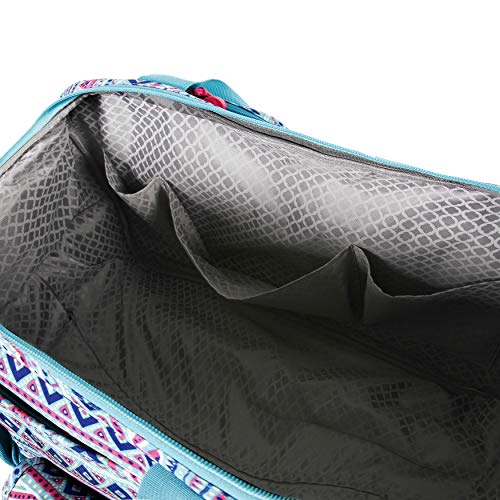 J World New York Duane Wheeled Duffel Bag, Mint Tribal, One Size