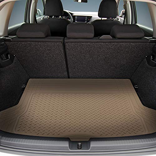 Image of FH Group ClimaProof Universal Cargo Mat - All-Weather, Trimmable Trunk Mat (54.5 inch W x 44 inch D) - Fits Most Cars, SUVs & Trucks - Beige