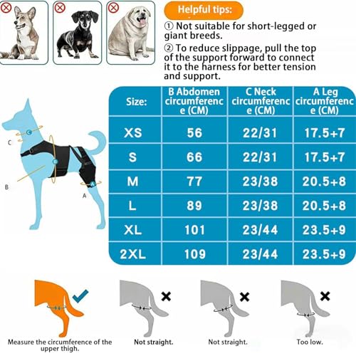 Envolturas de soporte de estabilidad articular para perros ideales para caminar y camping 6