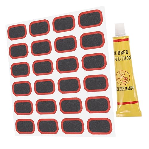 balacoo 1Set Bike Tire Repair Kit Portable Patch Tool for Mountain Road Bikes Includes Heavy Duty Patches Easy to Use Bicycle Repair for Quick Tire Fixes