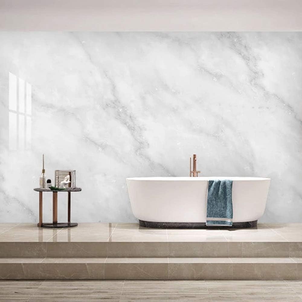 4 個の自己接着 防水 床壁 ステッカー 大理石 の壁の 装飾 浴室 壁